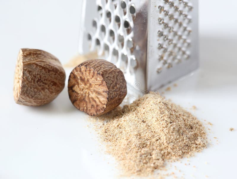 Nutmeg. stock photo. Image of india, healthy, seasoning 113257118
