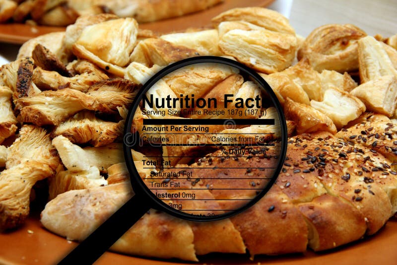 Nutrition facts on bread stock image. Image of carbohydrates 183444883