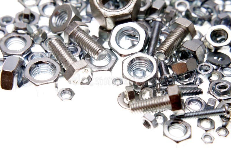 Nuts and bolts stock photo. Image of component, construction 34588846