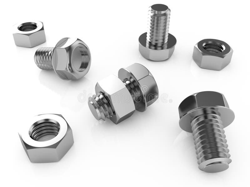 Bolts and nuts stock illustration. Illustration of fastening 26850815