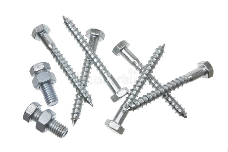 Nuts and Bolts stock image. Image of home, bolts, white 23540745