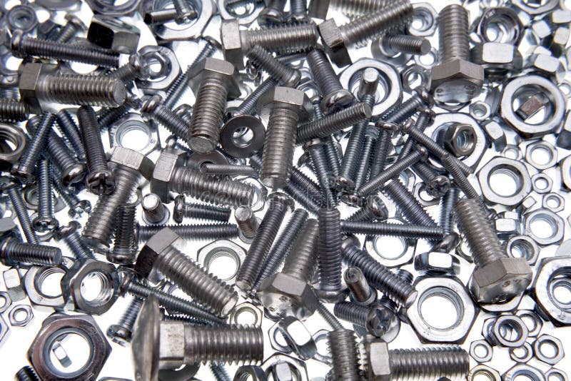 Nuts and bolts stock photo. Image of manufacturing, nuts 3395092
