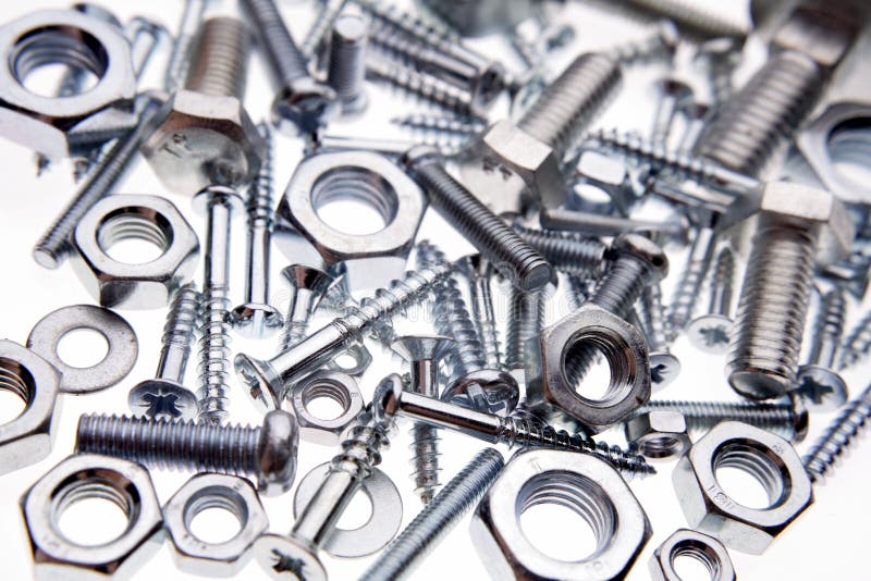 Nuts and bolts stock photo. Image of threads, hardware 15204858