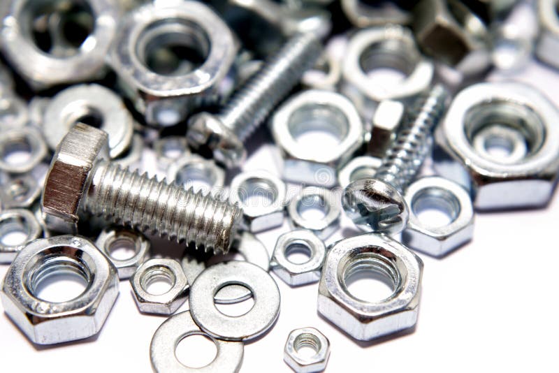 Nuts and bolts stock photo. Image of manufacturing, nuts 5470184