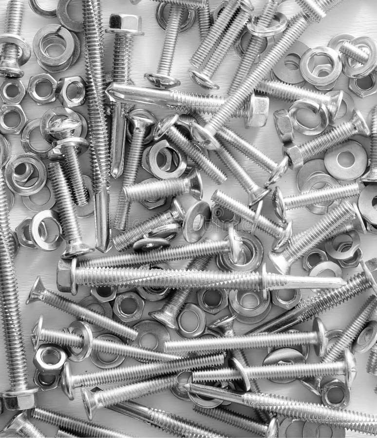 Nuts and bolts stock photo. Image of macro, bolt, metal 32300042