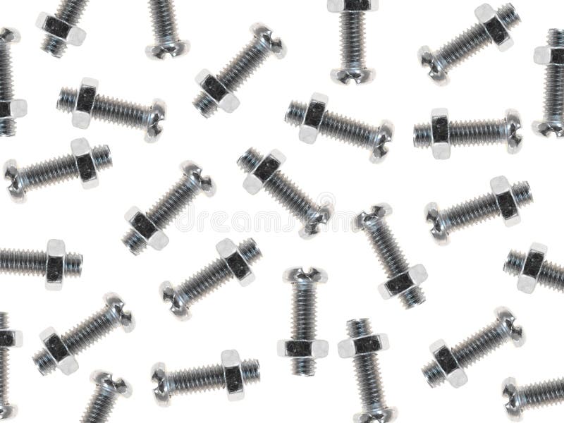 Nuts and Bolts stock photo. Image of brush, grooved, steel 38498410