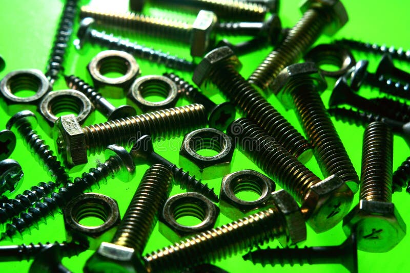 Nuts and Bolts stock photo. Image of construction, screws 41522704