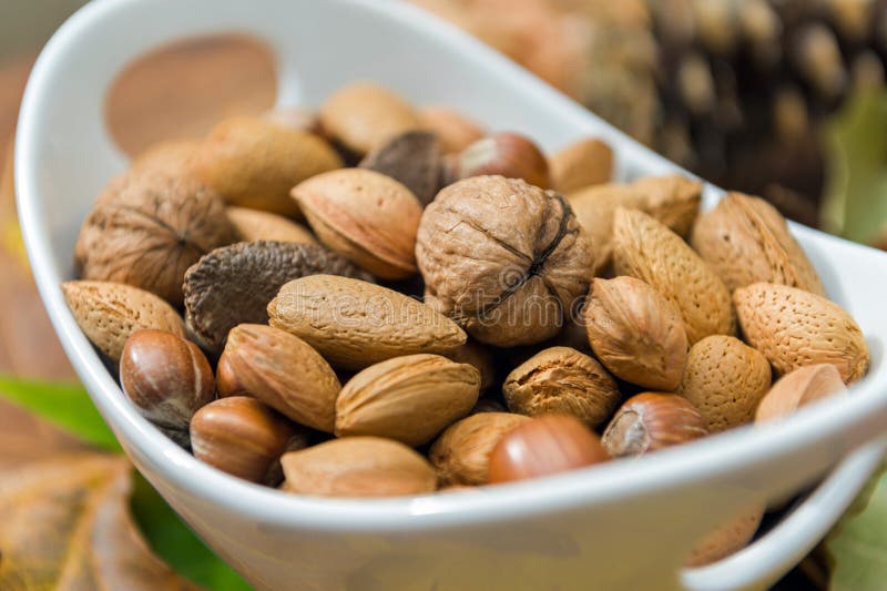 Nuts in a bowl