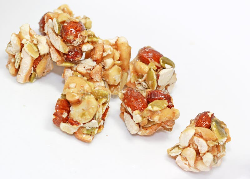 Nuts Quadrate lizenzfreie stockfotos