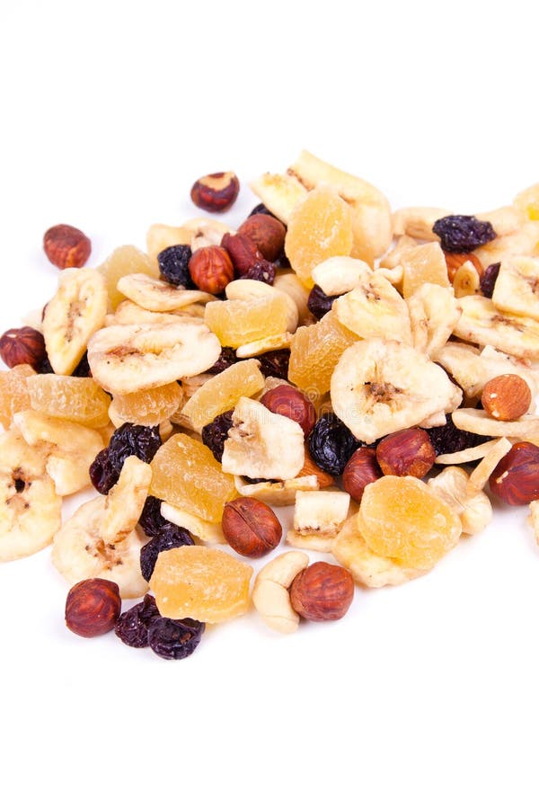 Nuts, raisin, dried fruit stock photo. Image of color 27660356