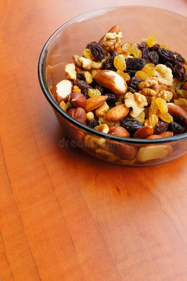 Nuts and raisins stock image. Image of variation, raisins 44200371
