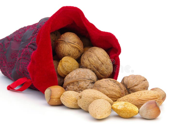 Nuts in sack. 