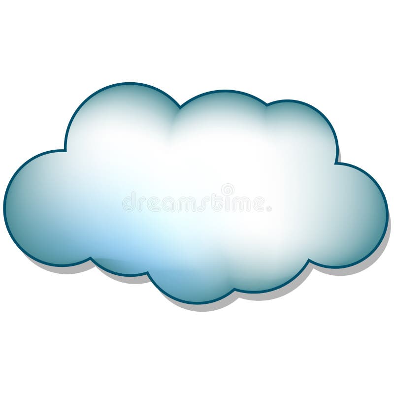 The cloud with white background. The cloud with white background.