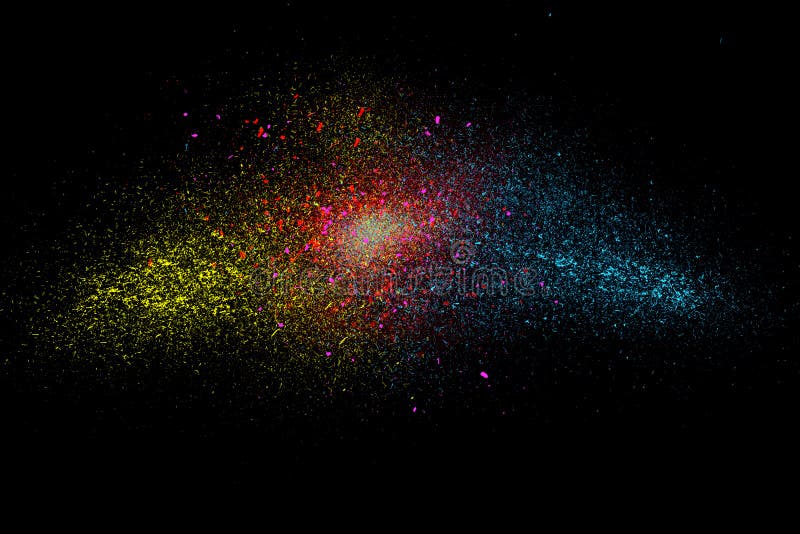 Nuvem colorida da explosão do pó ilustração do vetor Nuvem colorida da explosão do pó ilustração do vetor