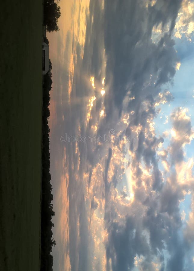 Nuvens de Oklahoma imagens de stock