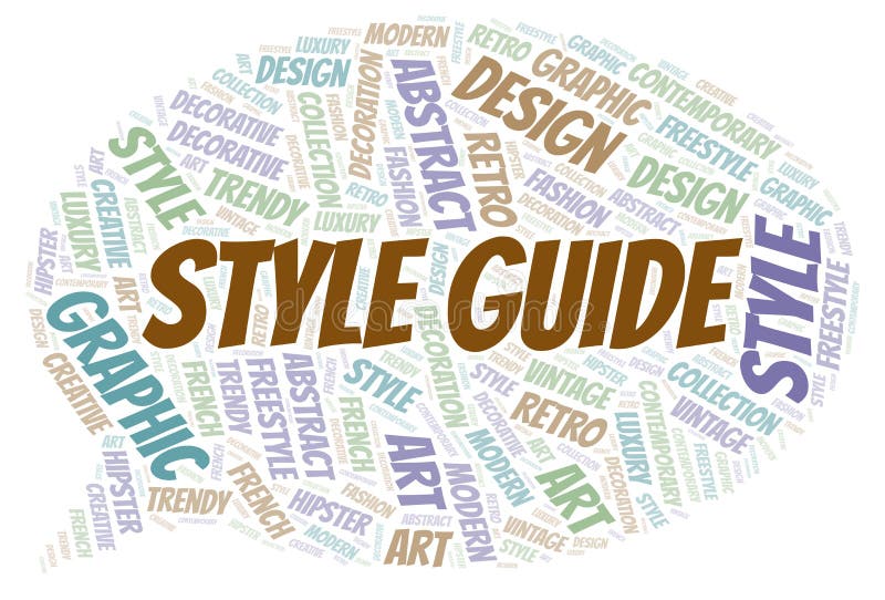 Nuvola di parola di guida di stile royalty illustrazione gratis Nuvola di parola di guida di stile royalty illustrazione gratis