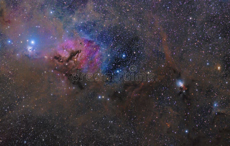 Nuvolosità nella costellazione del Taurus fotografia stock libera da diritti Nuvolosità nella costellazione del Taurus fotografia stock libera da diritti