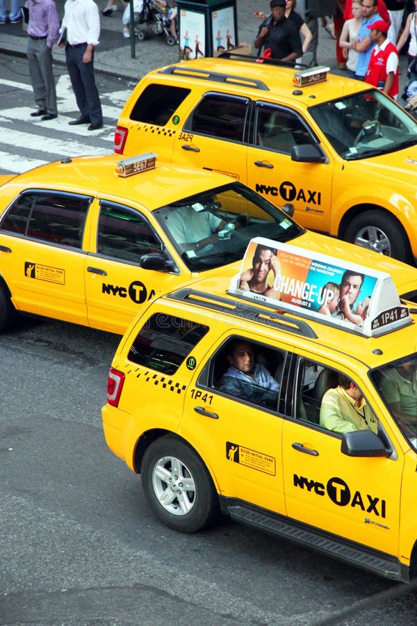 NY Cabs editorial stock photo. Image of asphalt, york 20646108