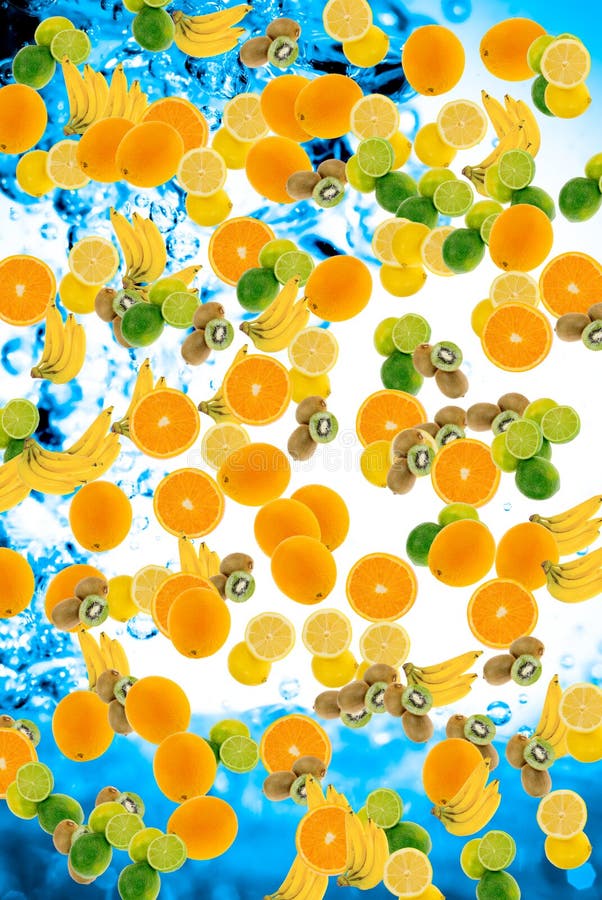 Färska sommarfrukter arkivfoton