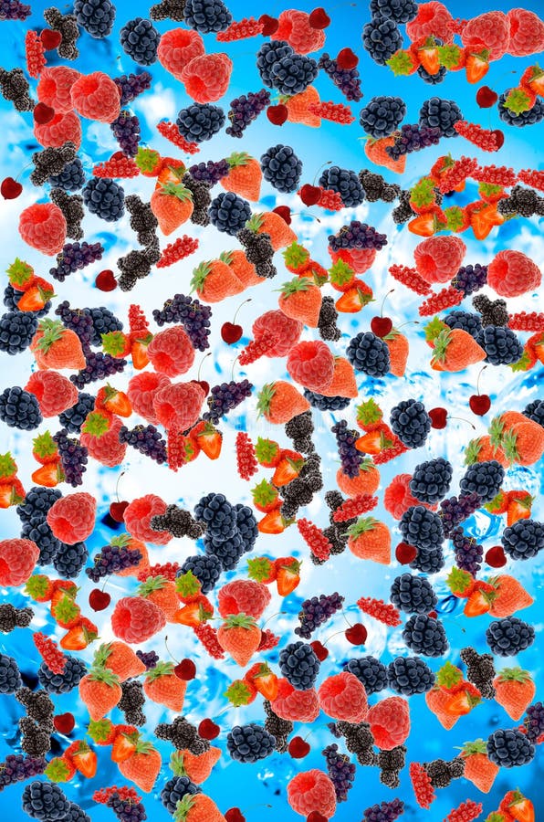 Färska sommarfrukter arkivfoto