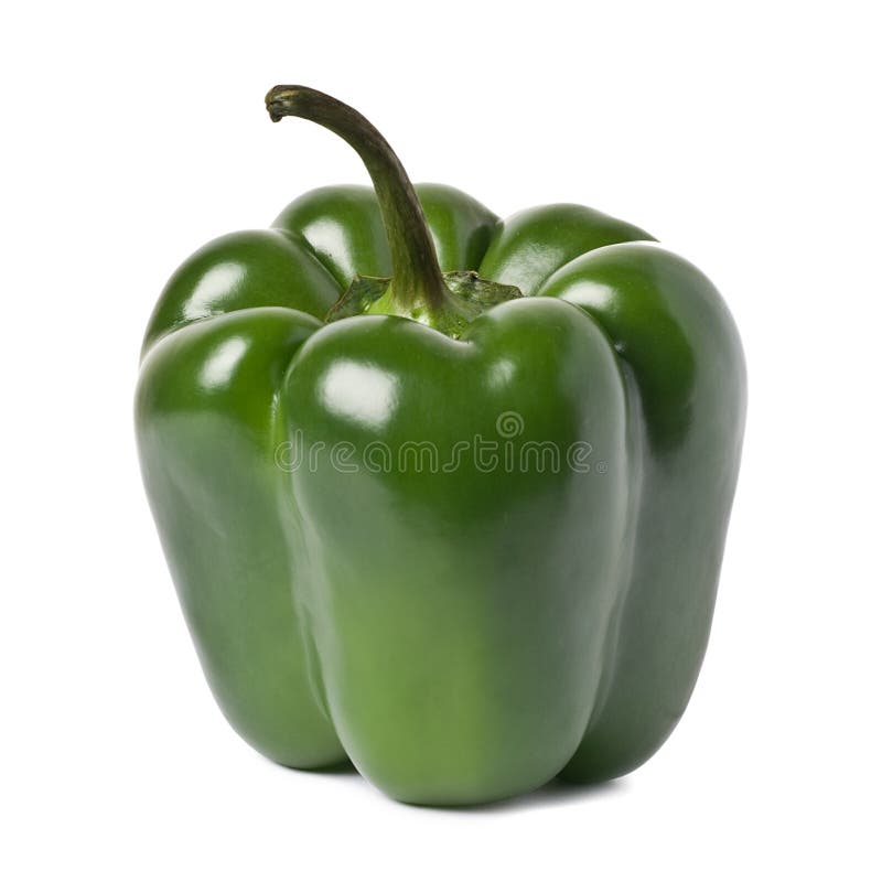 Ny green isolerad pepparwhite fotografering för bildbyråer