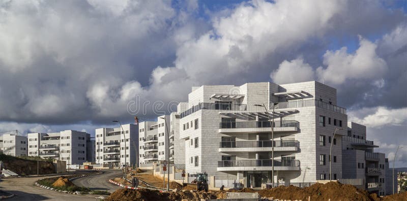 Ny klar bostads- grannskap - sista utveckling kliver bef