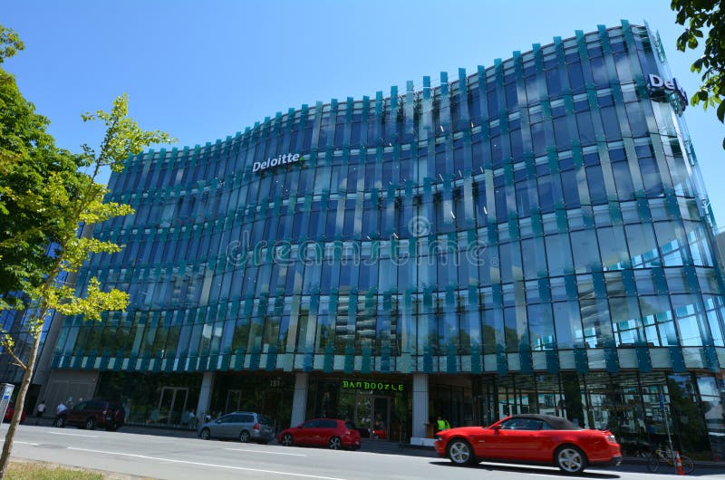 Ny kontorsbyggnad i Christchurch - Nya Zeeland arkivfoto