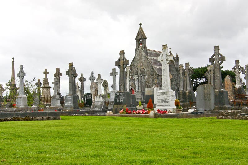 Ny kyrkogård, Bohermore, Galway som är västra av Irland arkivbilder Ny kyrkogård, Bohermore, Galway som är västra av Irland arkivbilder