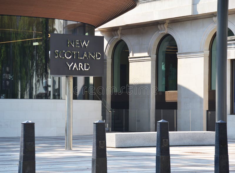 London, UK - 27 August 2019: New Scotland Yard, London. The home of the London Metropolitan Police, on Victoria Embankment, Westminster. London, UK - 27 August 2019: New Scotland Yard, London. The home of the London Metropolitan Police, on Victoria Embankment, Westminster.