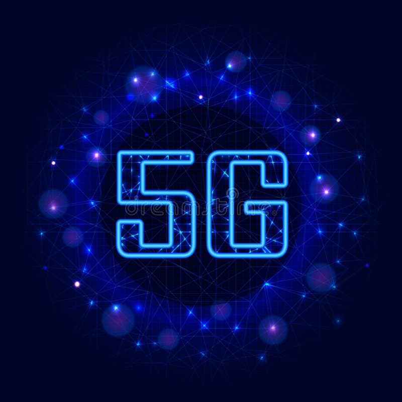 ny tr?dl?s wifianslutning f?r internet 5G Digitala data på abstrakt blå polygonal bakgrund Modern mobil nätverk och internet vektor illustrationer ny tr?dl?s wifianslutning f?r internet 5G Digitala data på abstrakt blå polygonal bakgrund Modern mobil nätverk och internet vektor illustrationer