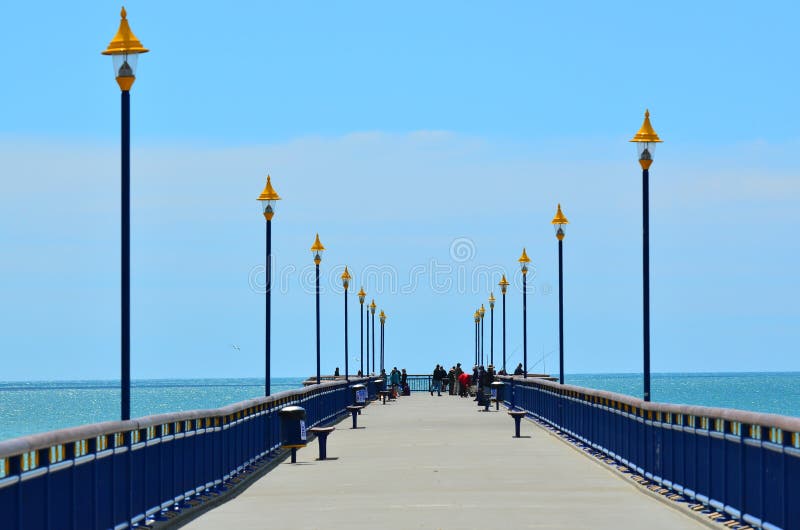 Nya Brighton Pier Christchurch - Nya Zeeland arkivfoton