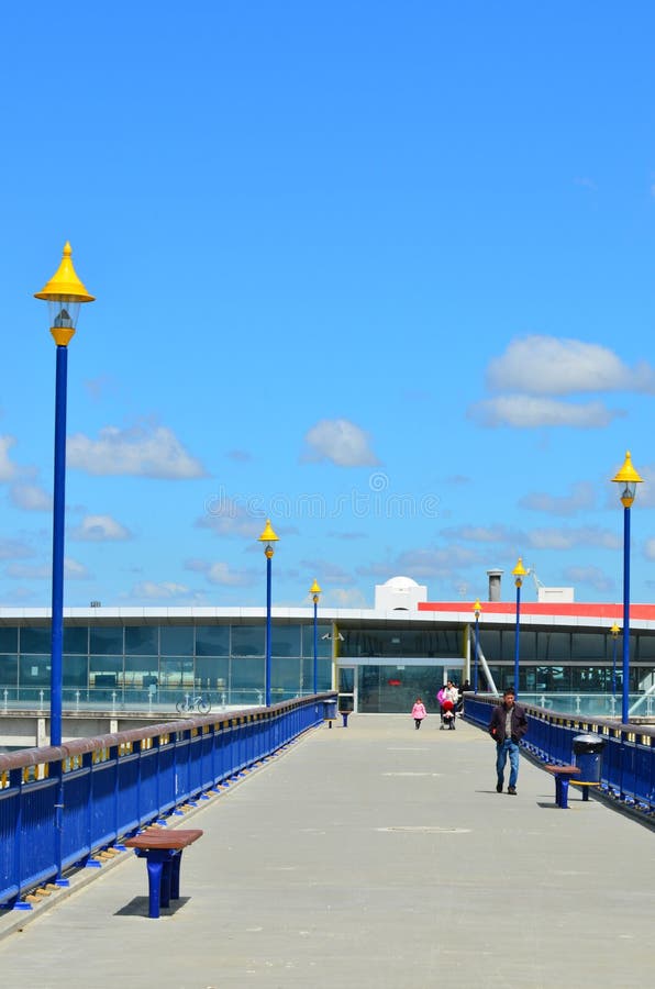Nya Brighton Pier Christchurch - Nya Zeeland royaltyfria bilder