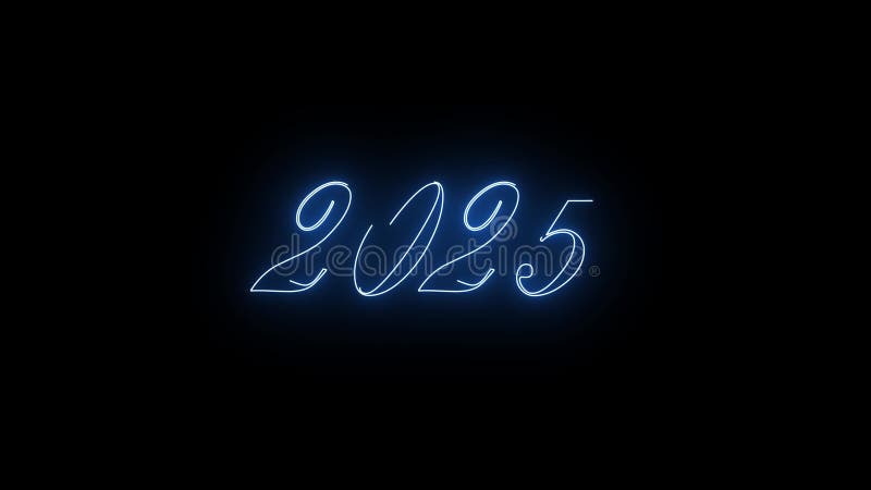 Nya 2025. Inscription 2025 visas på skärmen. vektor illustrationer
