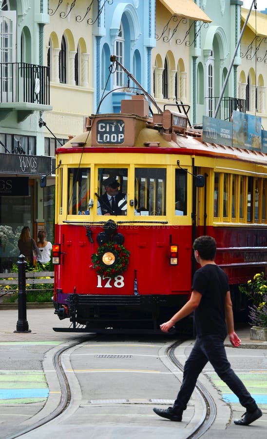 Nya Regent Street i Christchurch - Nya Zeeland arkivfoton