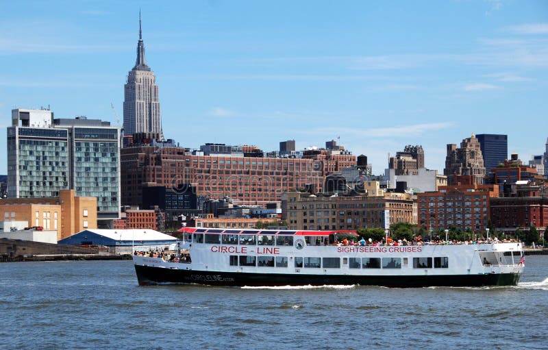 NYC Circle Line Tour Boat editorial image. Image of cruise 14616900
