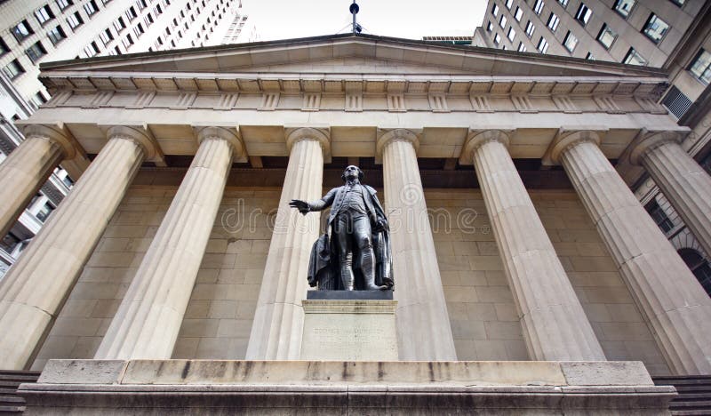 NYC Federal Hall royalty free stock photo