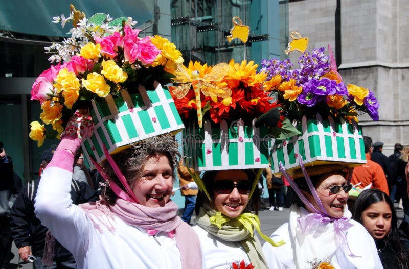 NYC: Fifth Avenue Easter Parade stock images