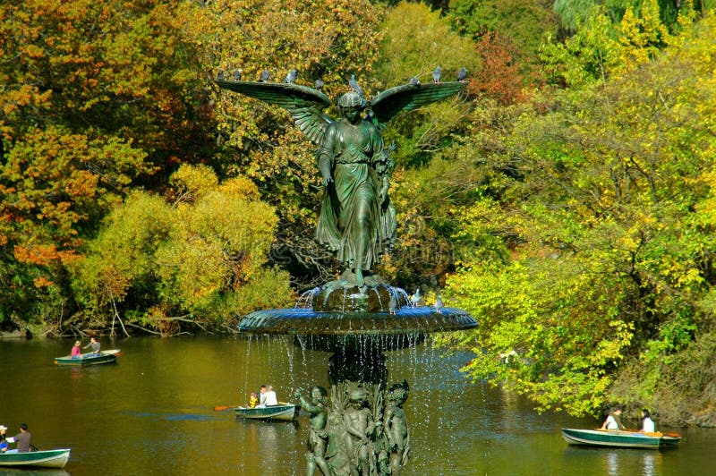 NYC: Fontana del Central Park Bethesday immagine stock