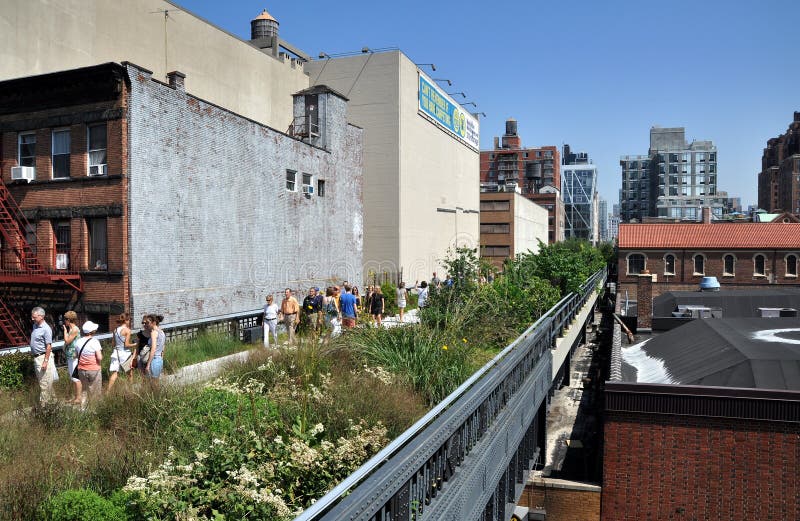 NYC: The High Line Park royalty free stock photo