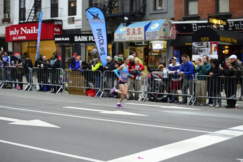 2017 NYC Marathon Women editorial photography. Image of compete