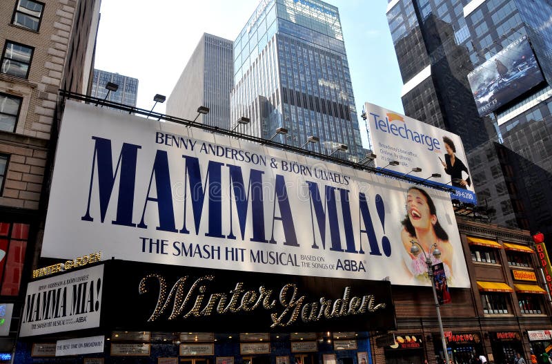 NYC : Musical de Mia de maman au théâtre de jardin d'hiver