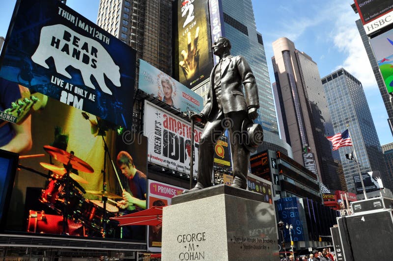 NYC: Statue George-M. Cohan im Times Square