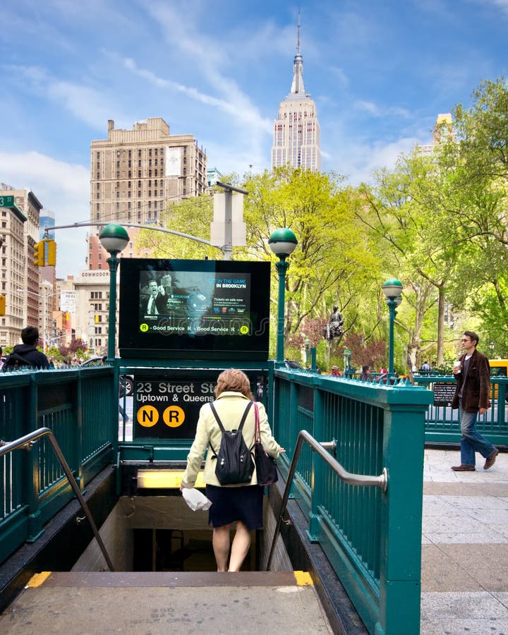 NYC Subway Station stock image