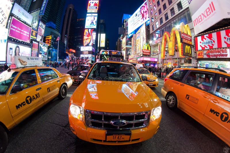 NYC taxis editorial image. Image of destination, fare 23212125