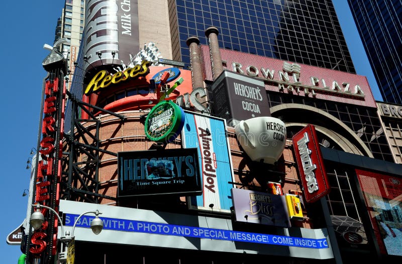 NYC Times Square Hershey Chocolate Store Editorial Photo Image of