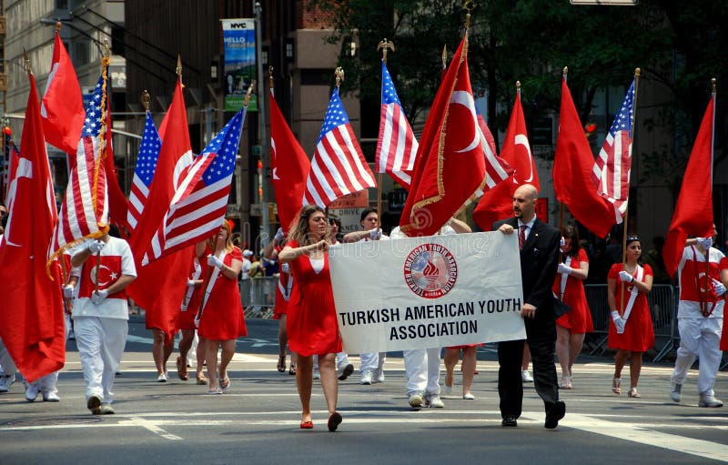 NYC Turkish Day Parade Marchers Editorial Image Image of turkish