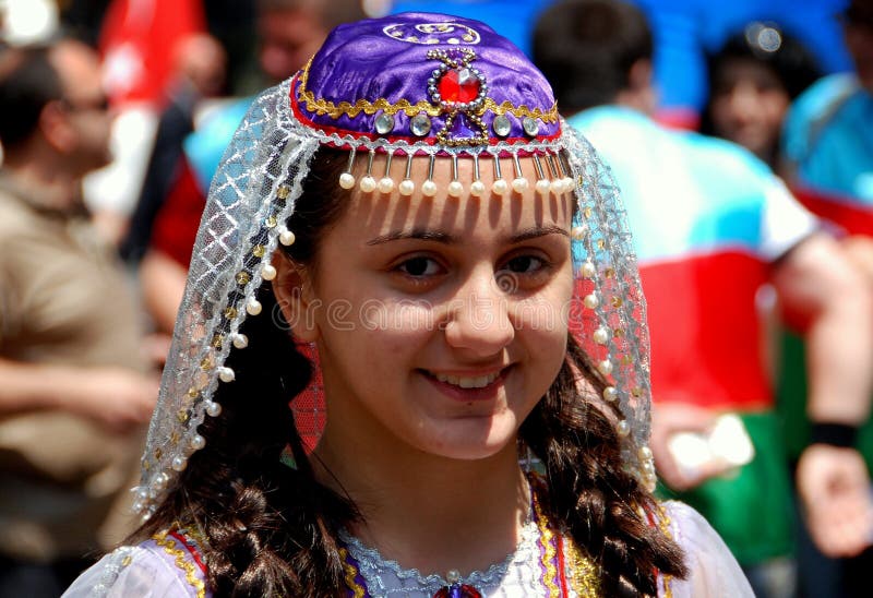 NYC: Woman at Turkish Day Parade Editorial Stock Image - Image of ...