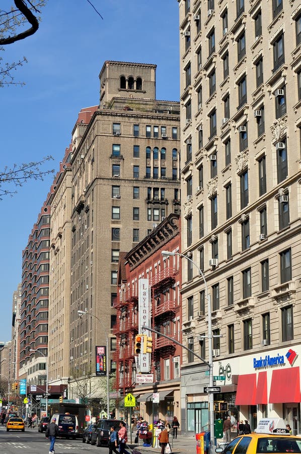 NYC: Πολυκατοικίες σε ανώτερο Broadway στοκ φωτογραφία με δικαίωμα ελεύθερης χρήσης