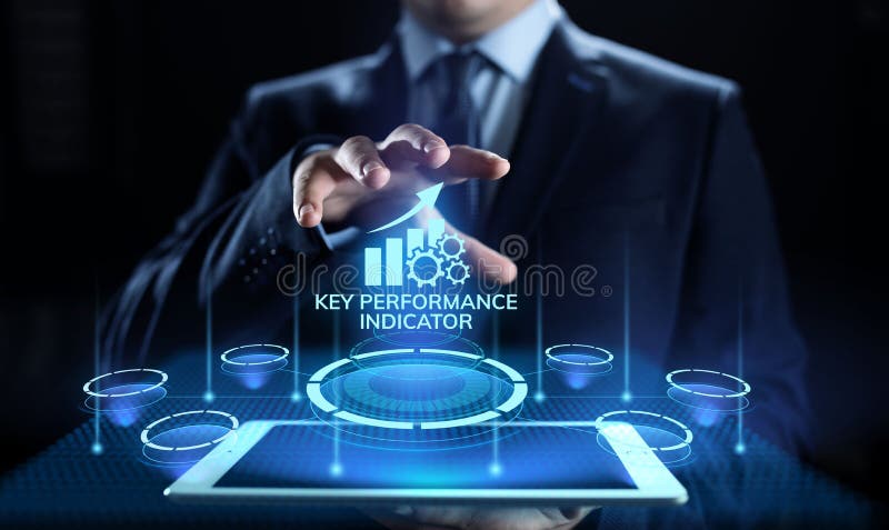 KPI Key performance indicator business and industrial analysis concept on screen. KPI Key performance indicator business and industrial analysis concept on screen