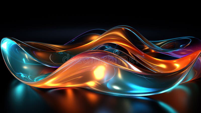 Nyfödda band : abstrakt geometrisk 3d-rendering royaltyfri illustrationer